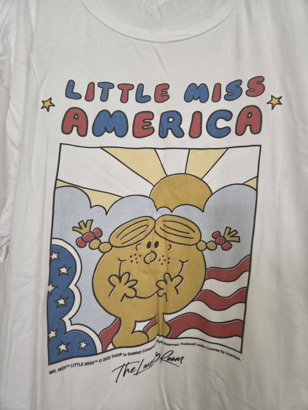The Laundry Room White 'Little Miss America' Graphic Tee